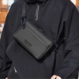 Black Men's Crossbody Bag